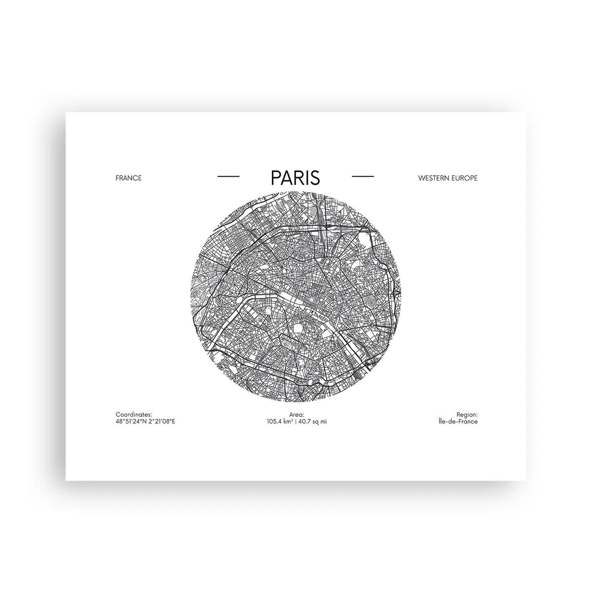 Plagát - Anatómia Paríža - 50x40 cm