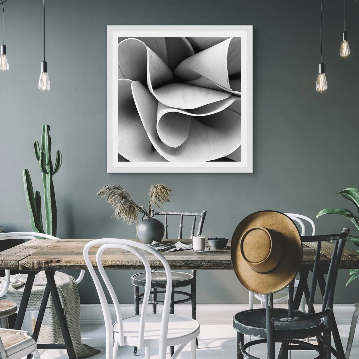 Plagát v bielom ráme - Deje sa vo vesmíre - 40x40 cm