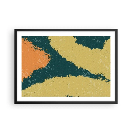 Plagát v čiernom ráme - Abstrakcia – spomalený pohyb - 70x50 cm