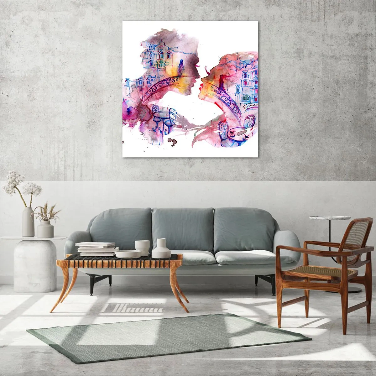 Obraz na skle - Tajomný most vzdychania - 70x70 cm