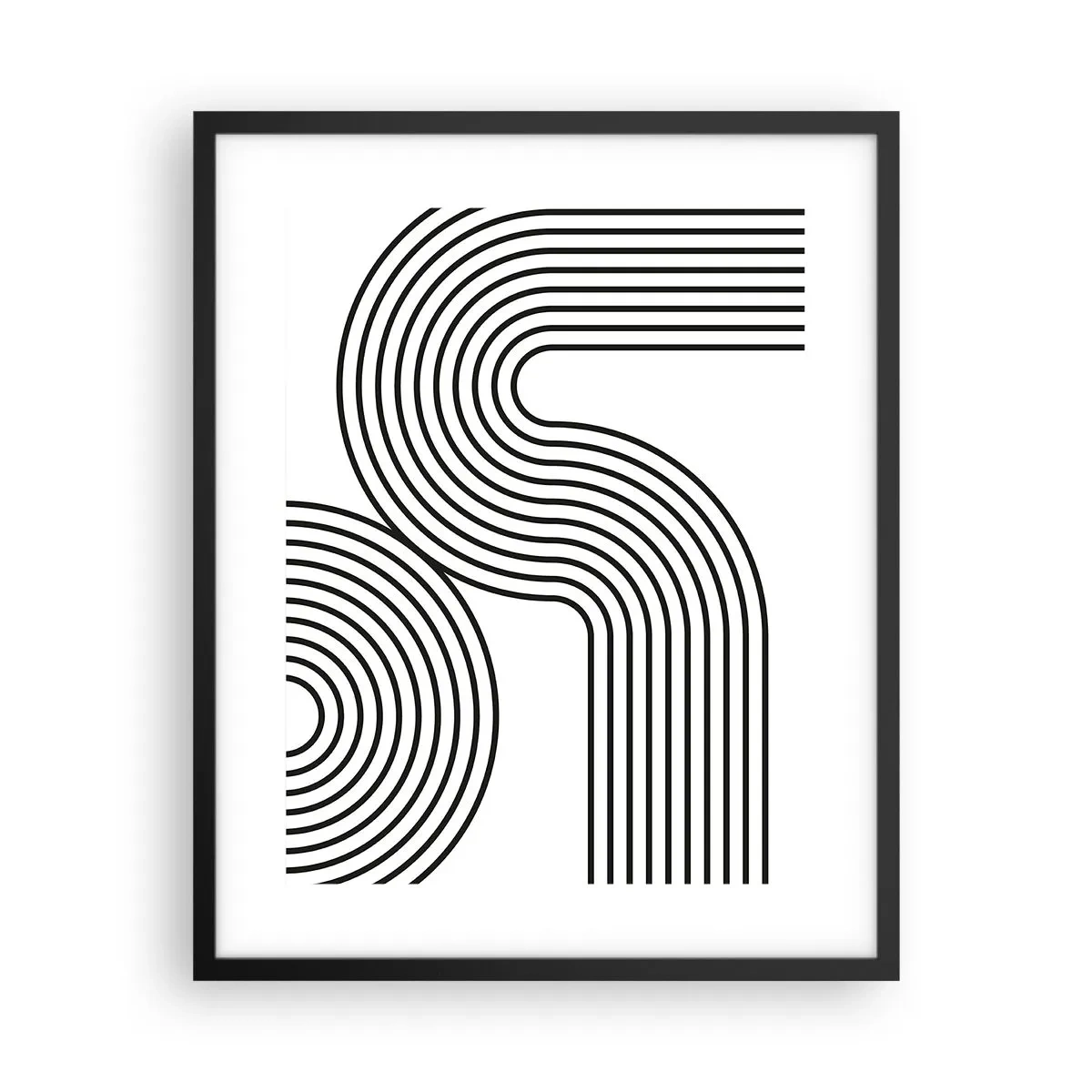 Plagát v čiernom ráme - V zákrute - 40x50 cm