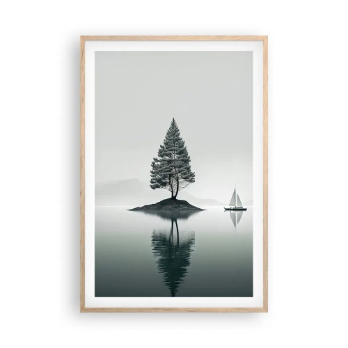 Plagát v ráme zo svetlého duba - Snívanie - 61x91 cm