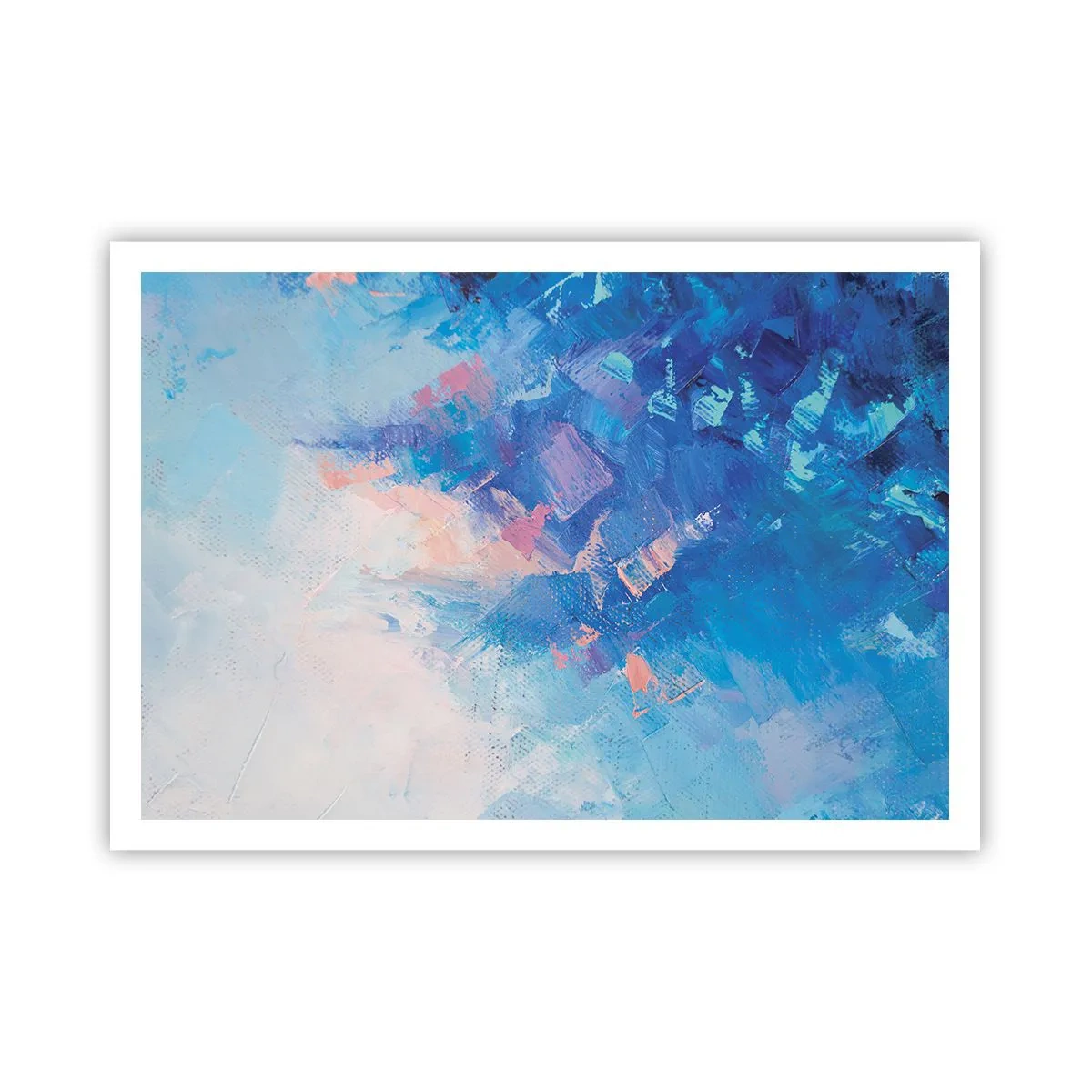 Plagát - Zimná abstrakcia - 100x70 cm