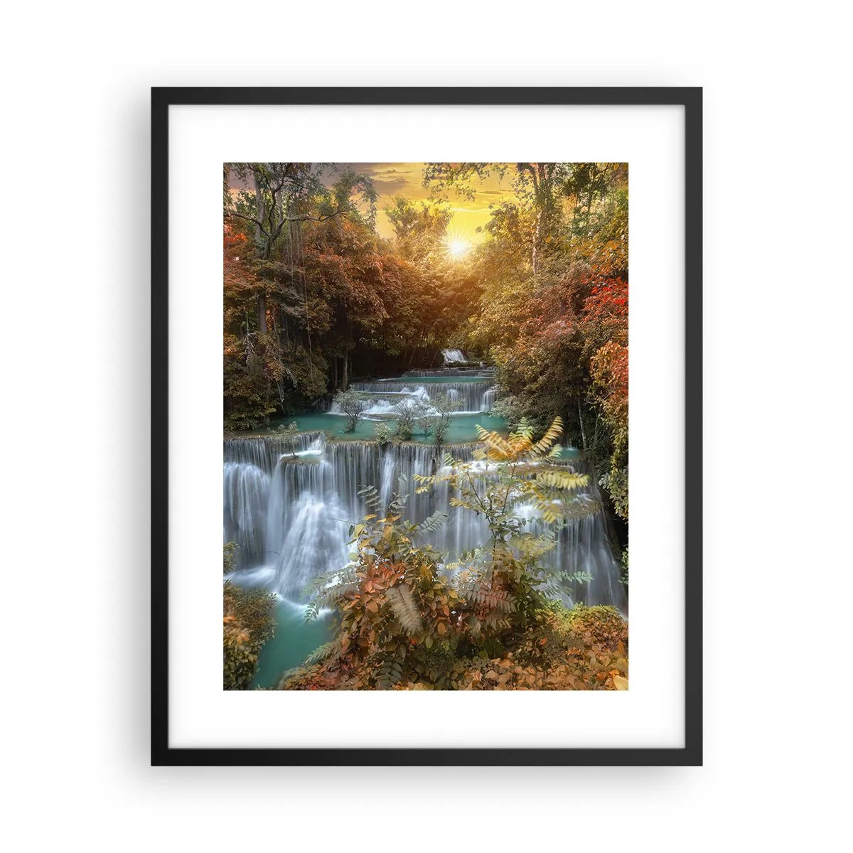 Plagát v čiernom ráme - Ukrytý poklad lesa - 40x50 cm