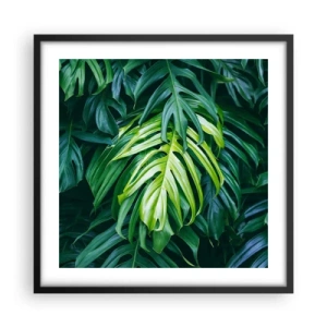 Plagát v čiernom ráme - Ponoriť sa do sviežosti - 50x50 cm