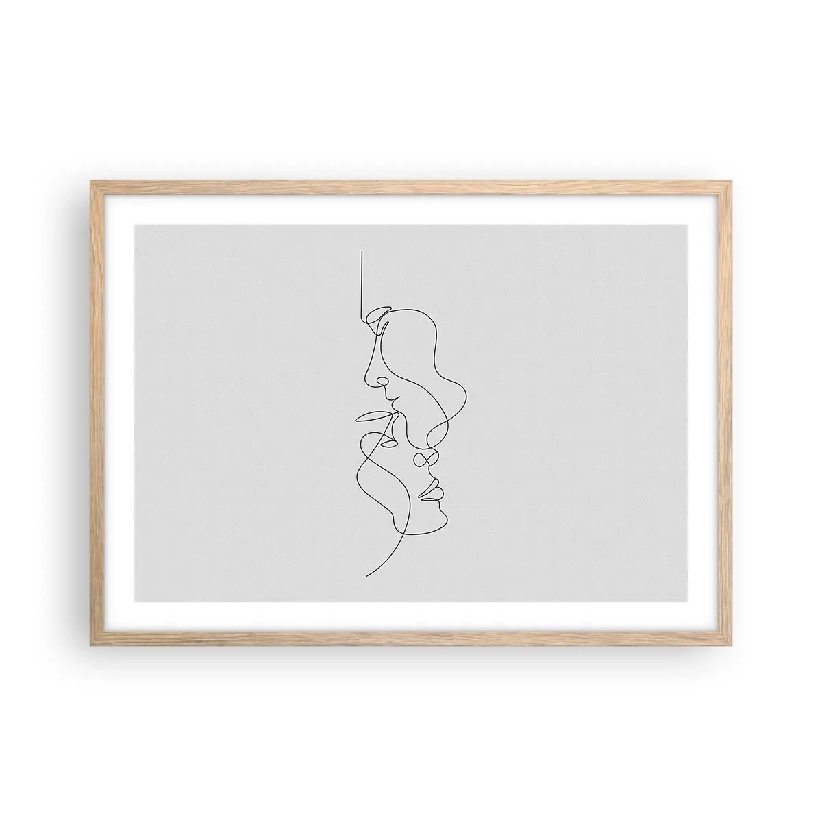 Plagát v ráme zo svetlého duba - Žiar vášnivých túžob - 70x50 cm