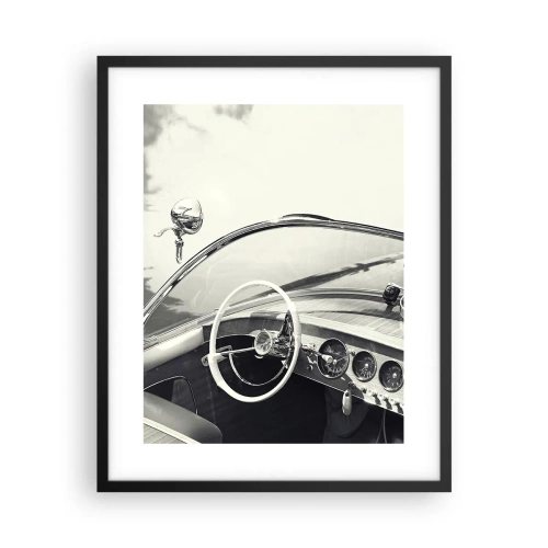 Plagát v čiernom ráme - Počasie pre bohatých - 40x50 cm