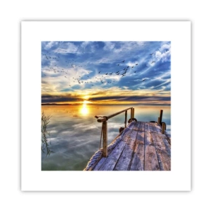 Plagát - Vietor ide odpočívať - 30x30 cm