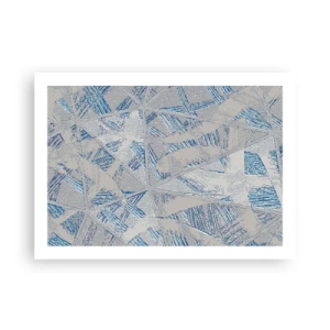 Plagát - V šedo-modrom labyrinte - 70x50 cm