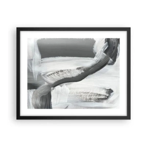 Plagát v čiernom ráme - Pevným pohybom - 50x40 cm