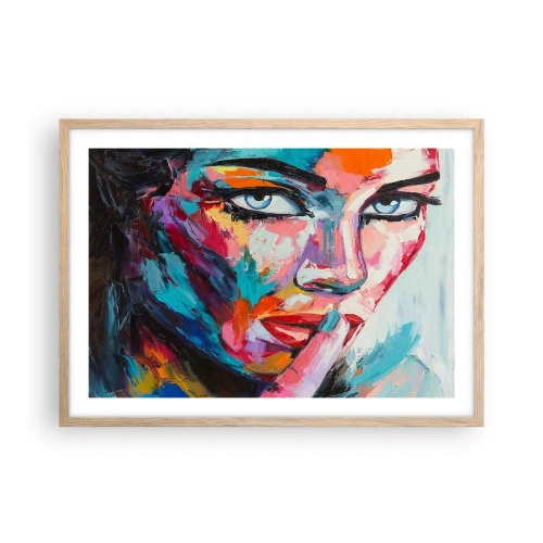 Plagát v ráme zo svetlého duba - Naše prvé tajomstvo - 70x50 cm