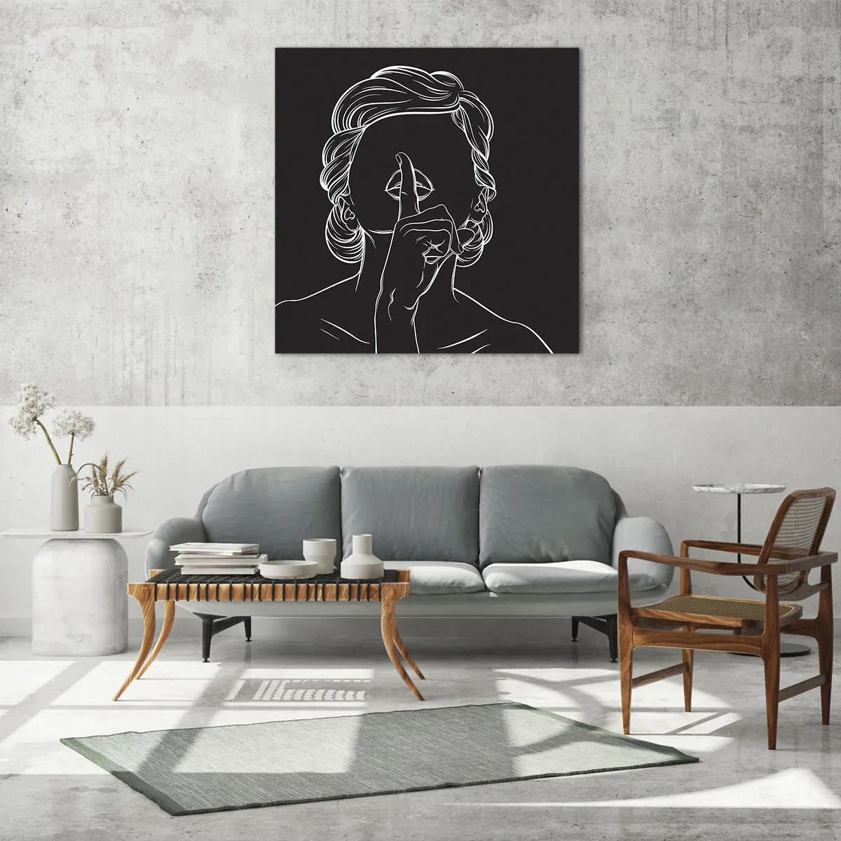 Obraz na skle - Krása rozkvitá v tichu - 60x60 cm