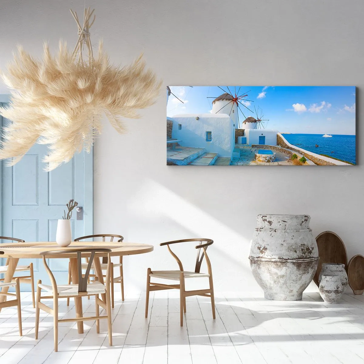 Obraz na plátne - Modrý vietor od mora - 160x50 cm