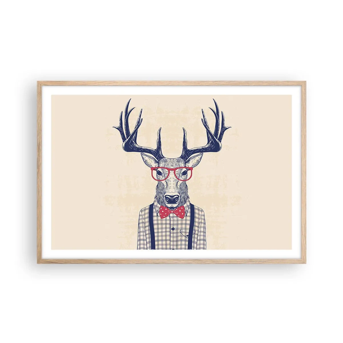 Plagát v ráme zo svetlého duba - Zábavná extravagancia - 91x61 cm