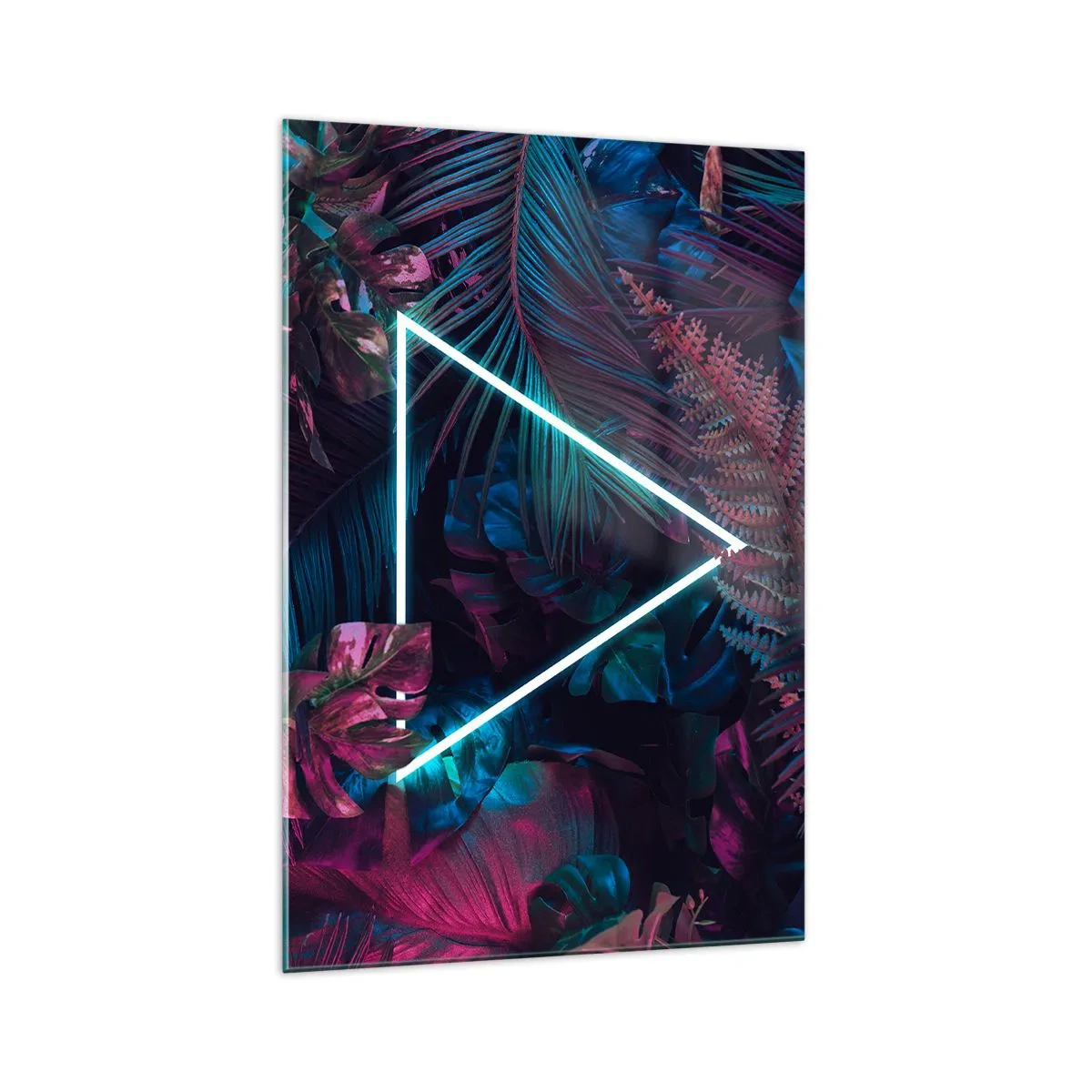 Obraz na skle - Záhrada v disco štýle - 70x100 cm