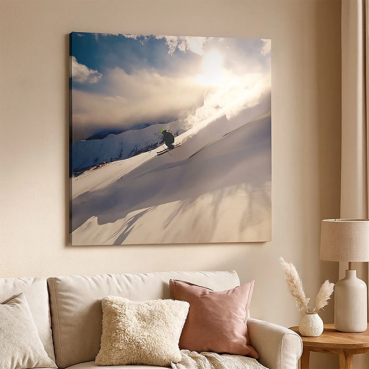 Obraz na plátne - Prijatá výzva hôr - 30x30 cm