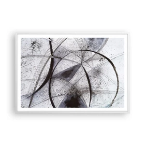 Plagát v bielom ráme - Futuristická fantázia - 100x70 cm