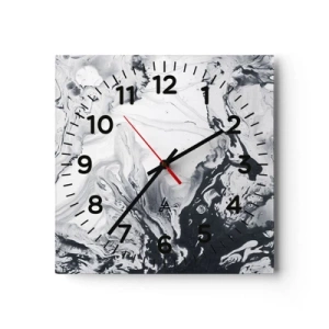 Nástenné hodiny - Zemské vnútro - 30x30 cm