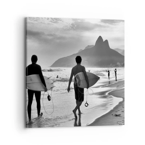 Obraz na plátne - Samba na jednu vlnu - 70x70 cm