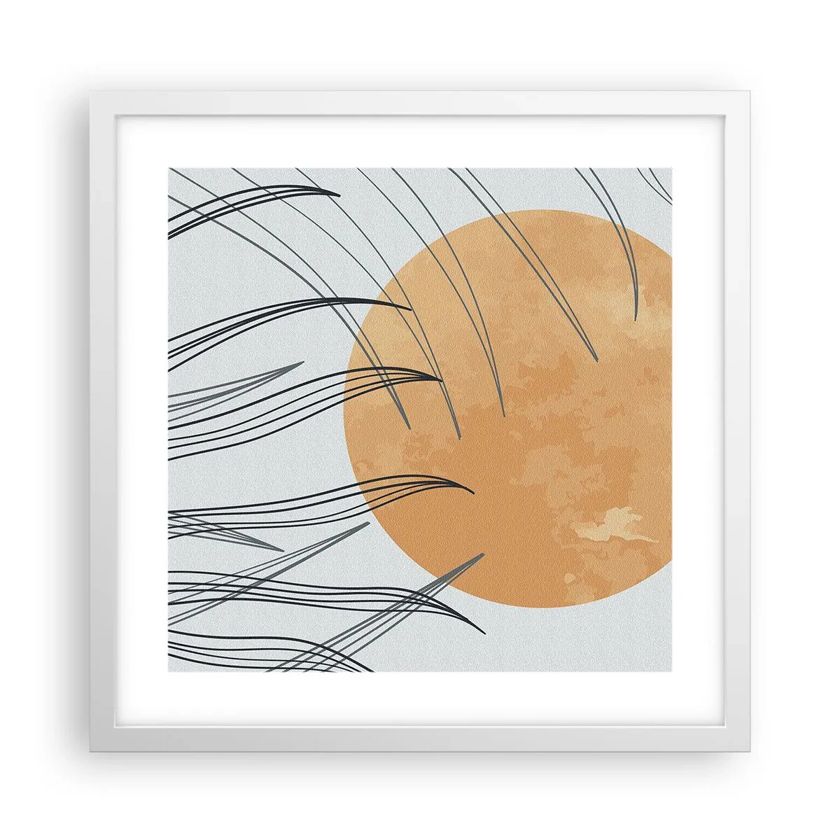 Plagát v bielom ráme - Vždy ku slnku - 40x40 cm