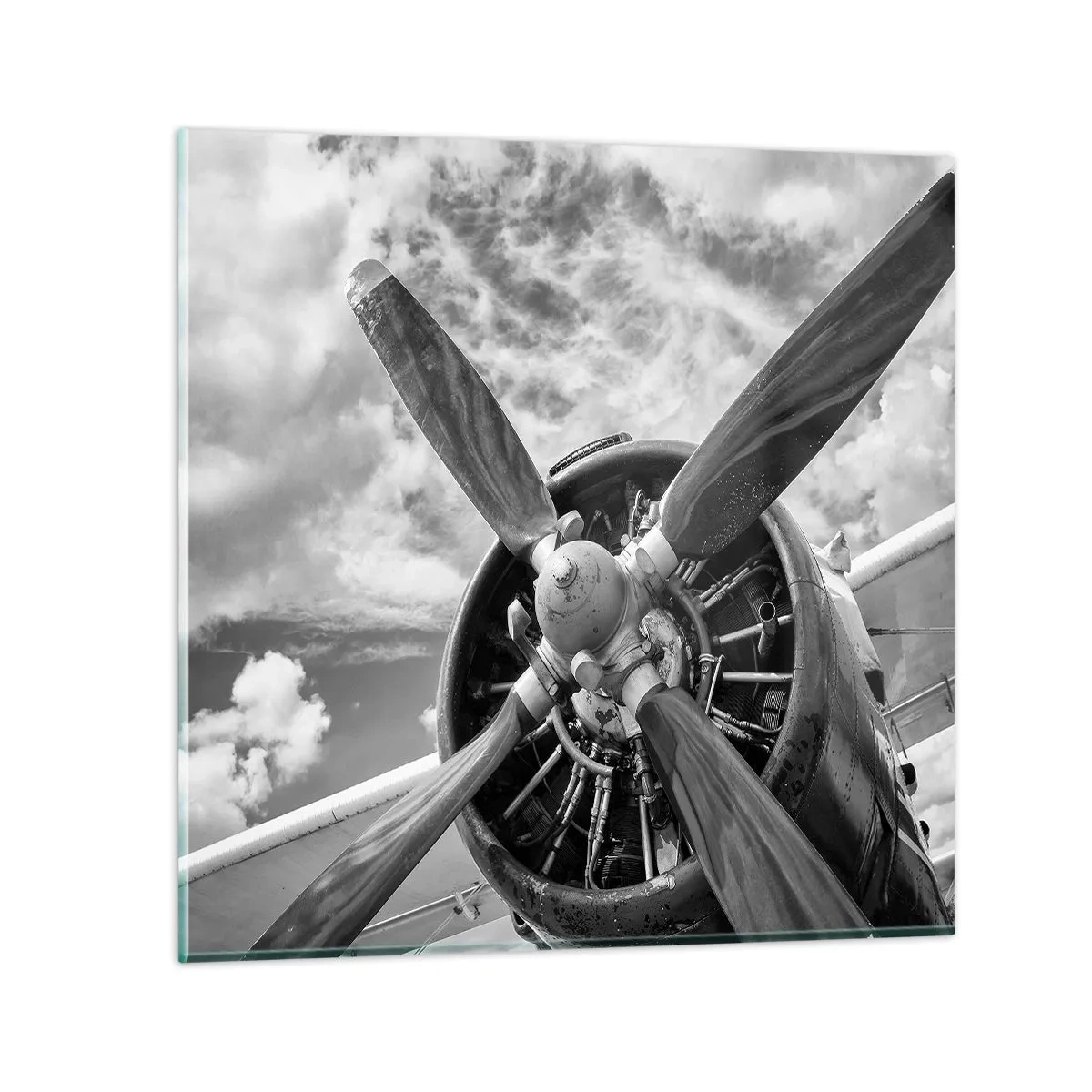Obraz na skle - Dobyvateľ oblohy - 60x60 cm