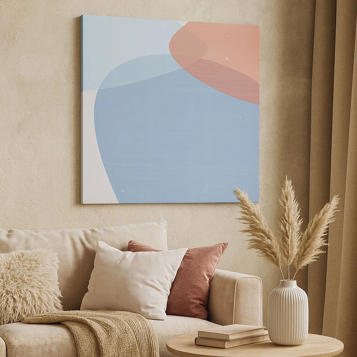 Obraz na plátne - Pastelové vzťahy - 30x30 cm