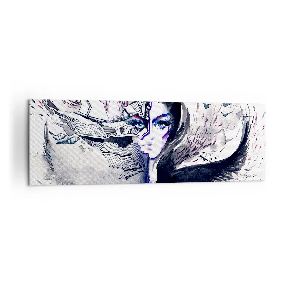 Obraz na plátne - Démonická a krásna - 160x50 cm