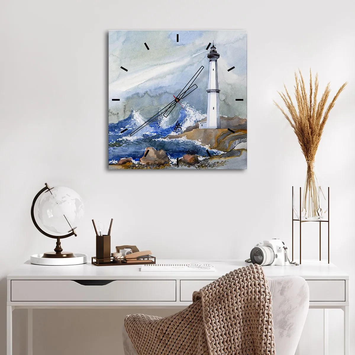 Nástenné hodiny - Proti tme a hromobitiu - 40x40 cm