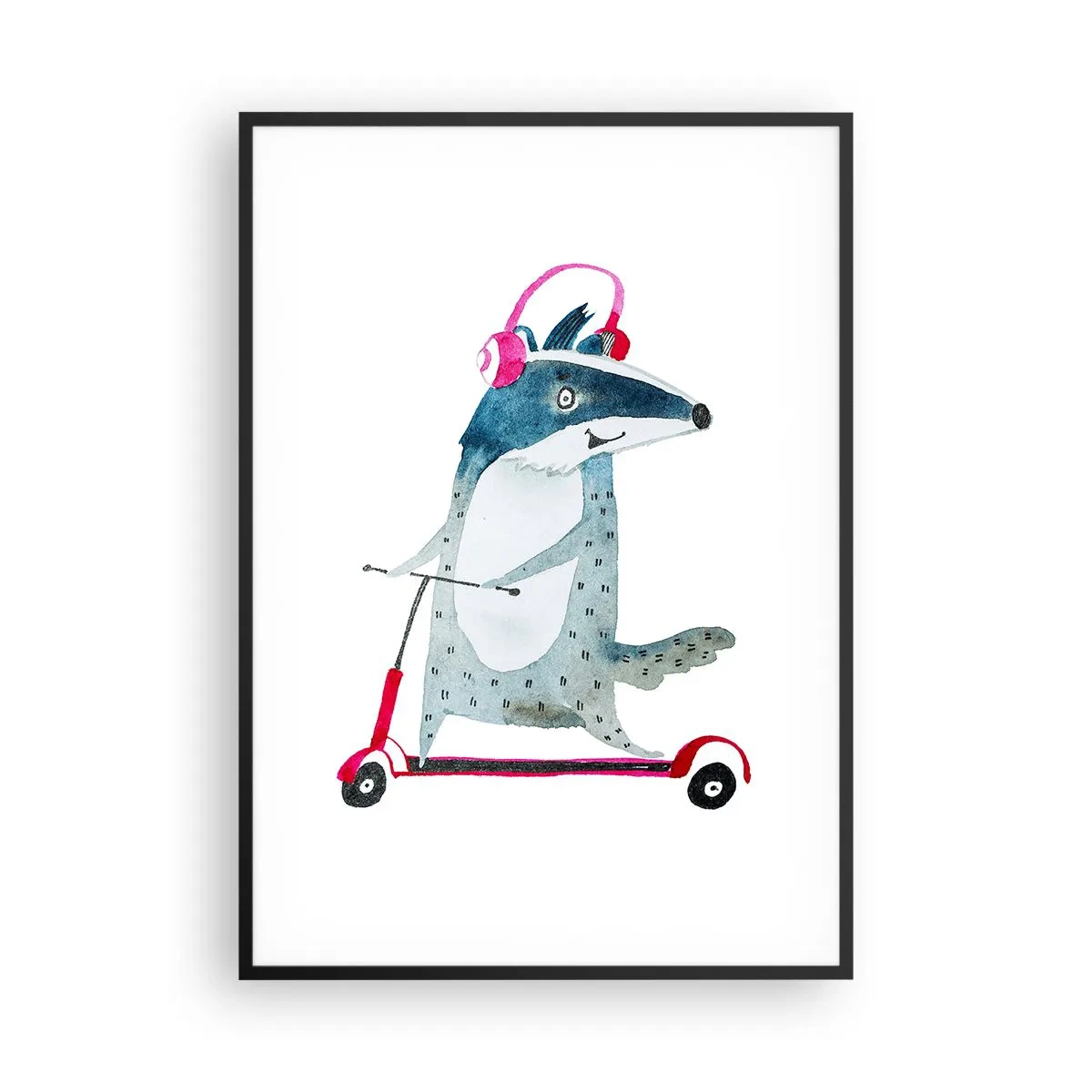 Plagát v čiernom ráme - Jazvečie radosti - 70x100 cm