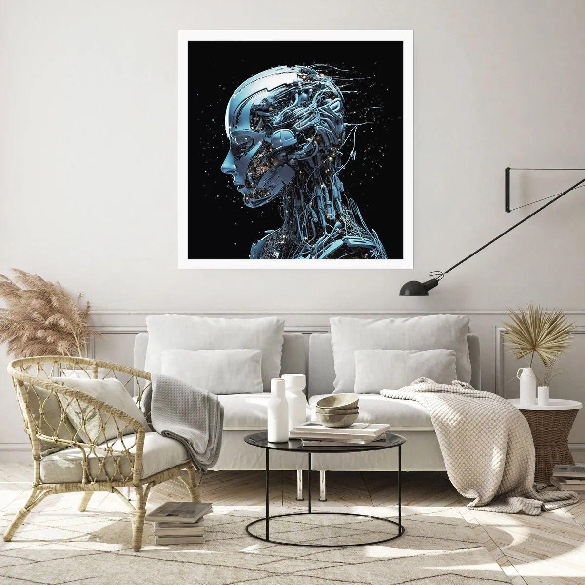 Plagát - Technológia je žena - 50x50 cm