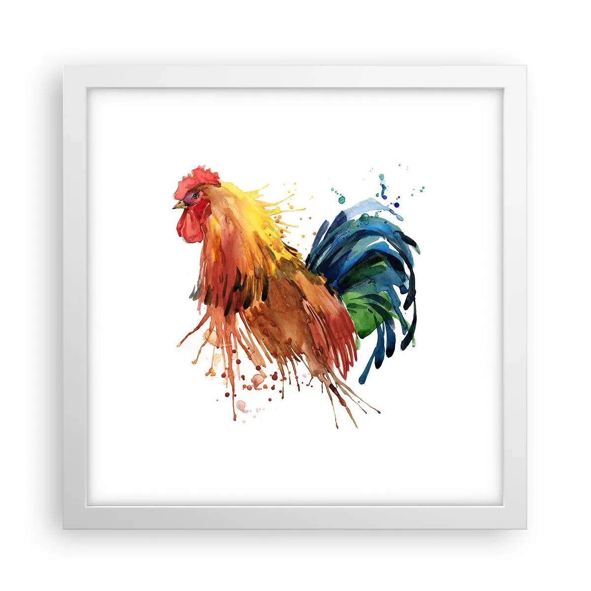 Plagát v bielom ráme - Kráľovský šat, kráľovská pýcha - 30x30 cm