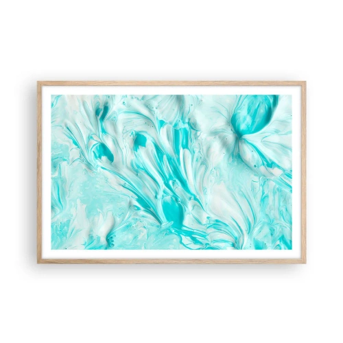 Plagát v ráme zo svetlého duba - Navždy spolu - 91x61 cm