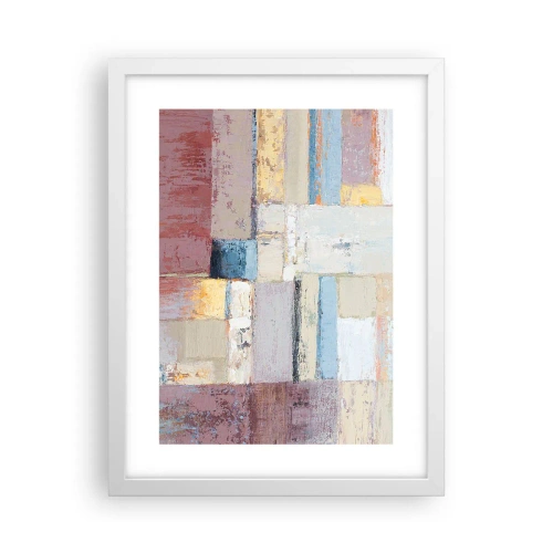 Plagát v bielom ráme - Kľud geometrie - 30x40 cm