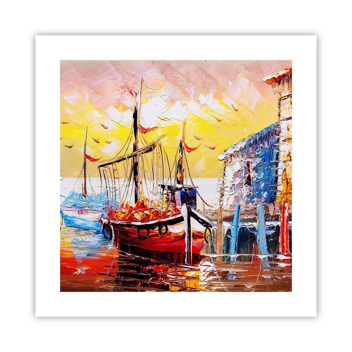 Plagát - Šťastný návrat - 40x40 cm