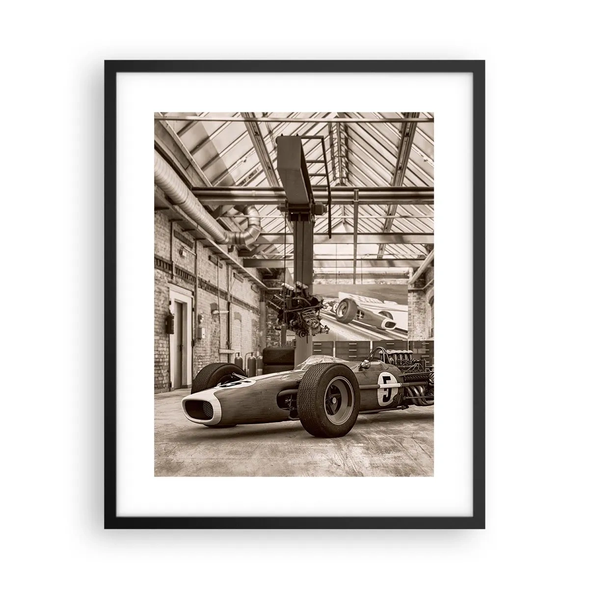 Plagát v čiernom ráme - Odpočinok víťaza - 40x50 cm