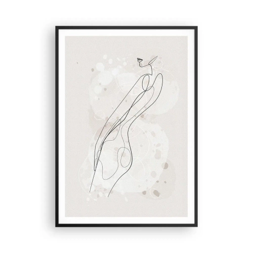 Plagát v čiernom ráme - Zablúdiť pohľadom - 70x100 cm