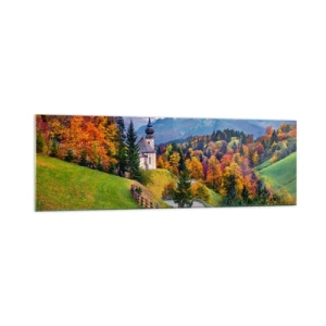 Obraz na skle - Úplne ideálna krajina - 160x50 cm