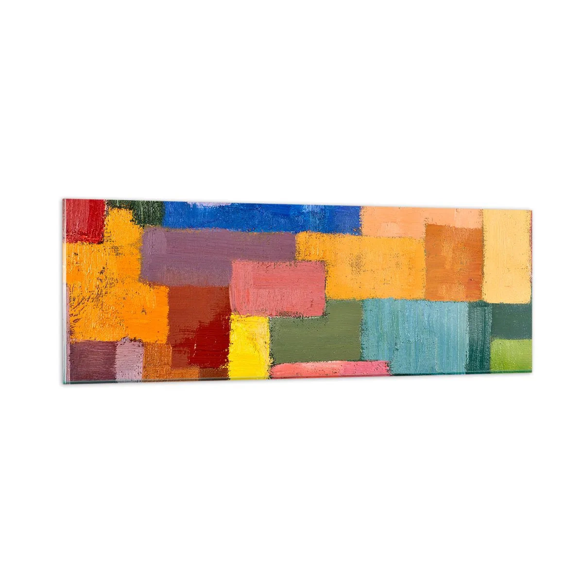 Obraz na skle - Každý iný, všetky farebné - 90x30 cm