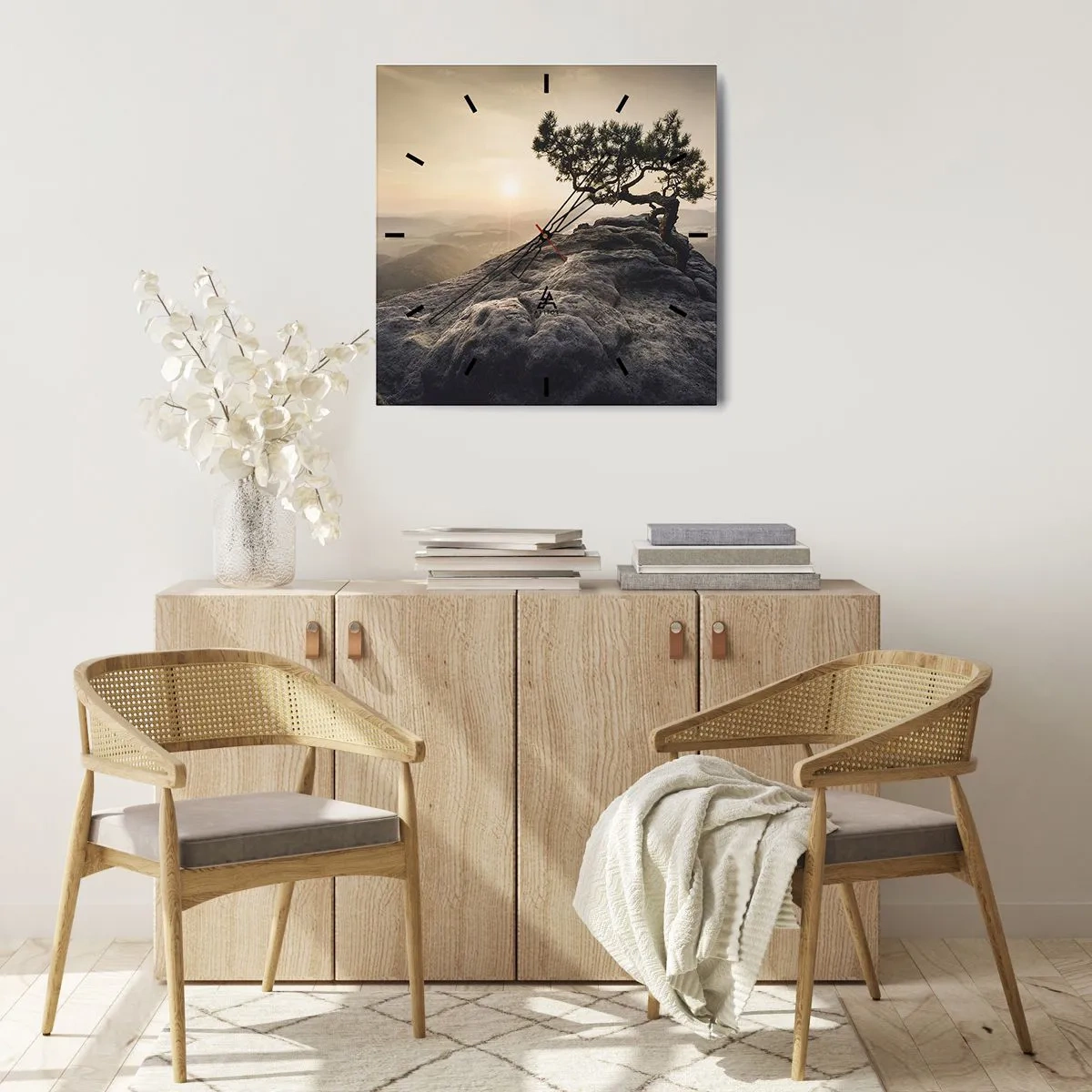 Nástenné hodiny - Život vždy víťazí - 40x40 cm