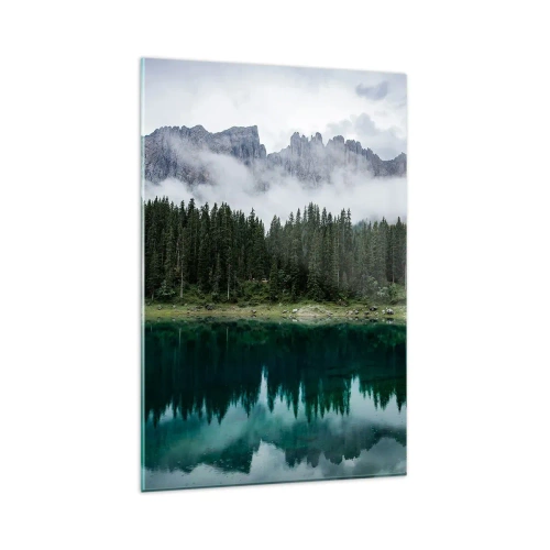 Obraz na skle - Ticho, ticho, neprebuďme spiacu vodu…. - 80x120 cm