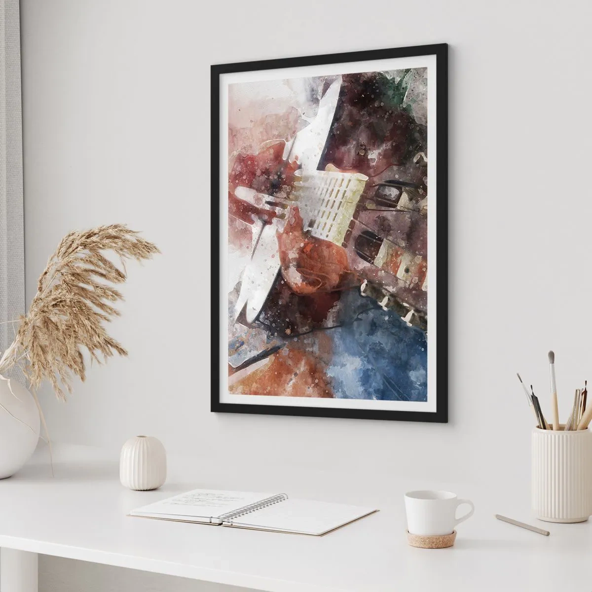 Plagát v čiernom ráme - Čo si o tom myslíš? - 61x91 cm