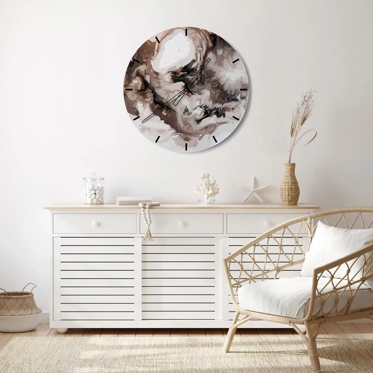 Nástenné hodiny - Zrodenie galaxie - 30x30 cm