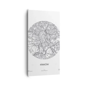 Obraz na plátne - Anatómia Krakova - 65x120 cm