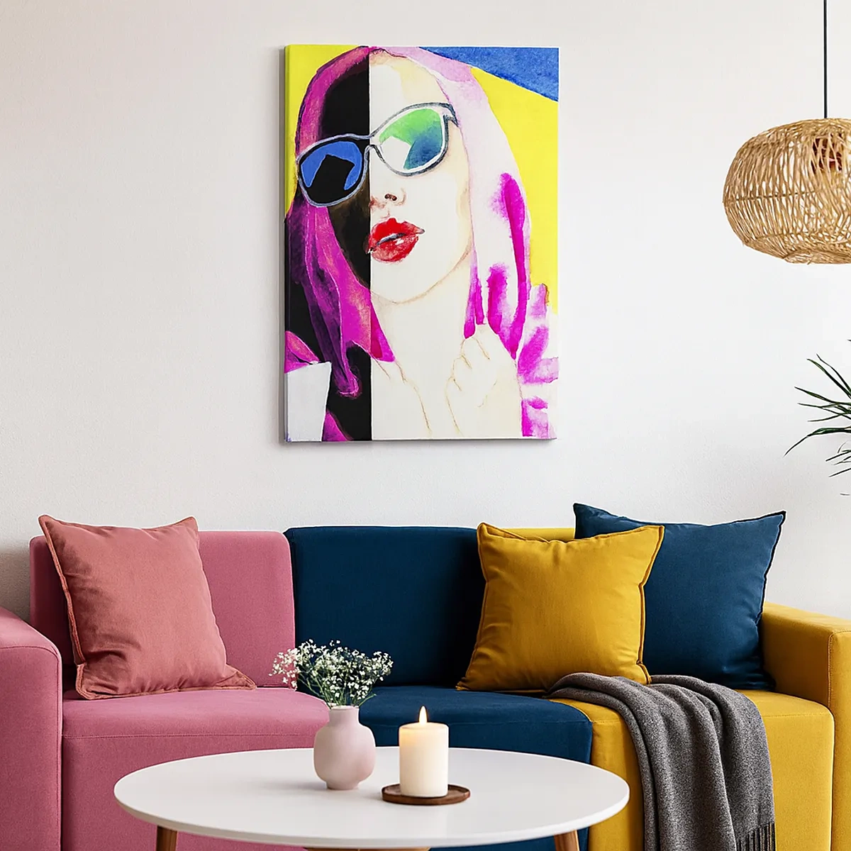 Obraz na plátne - Nie som biela a nie som čierna - 50x70 cm