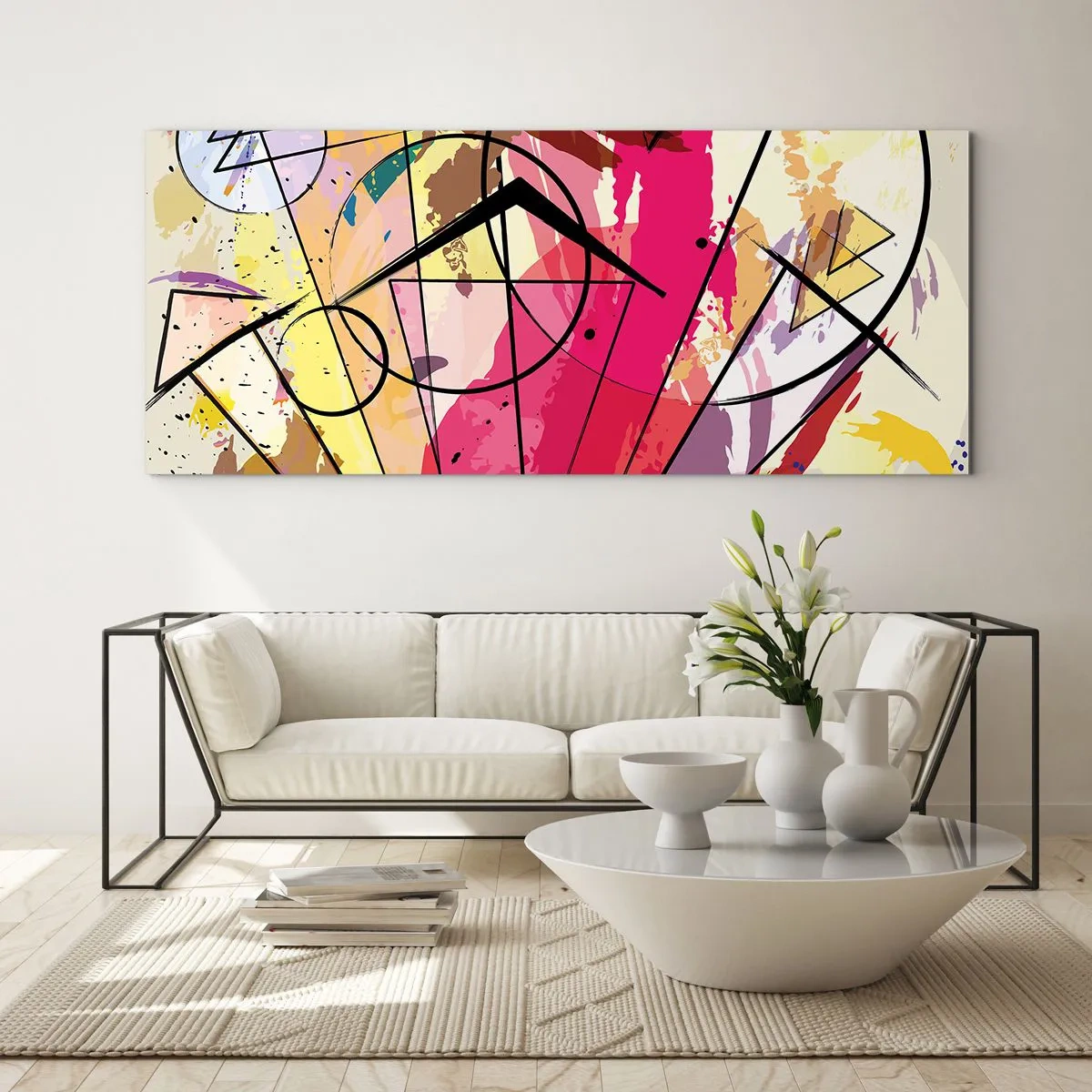 Obraz na skle - Výbuch - 140x50 cm