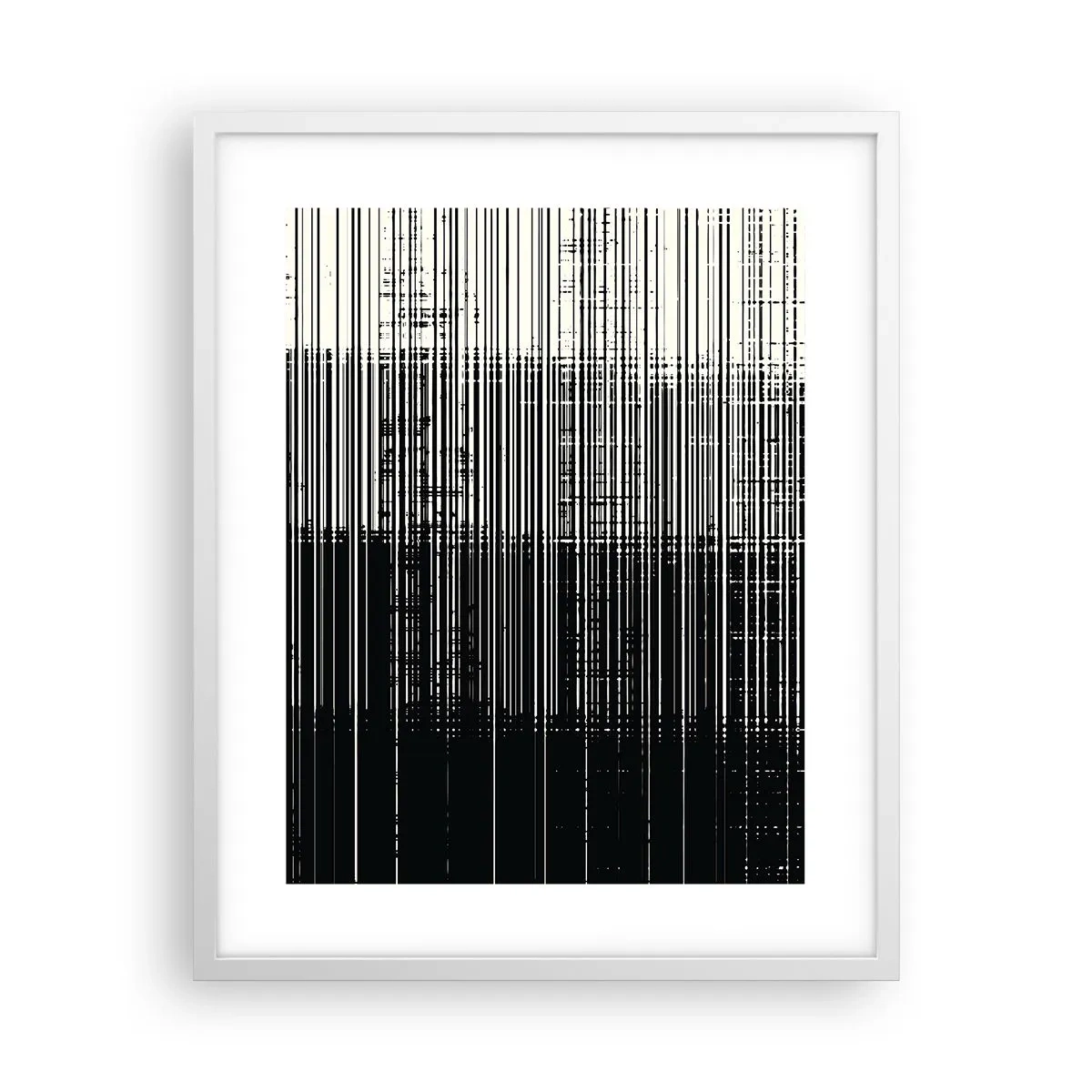Plagát v bielom ráme - Vlny a vibrácie - 40x50 cm