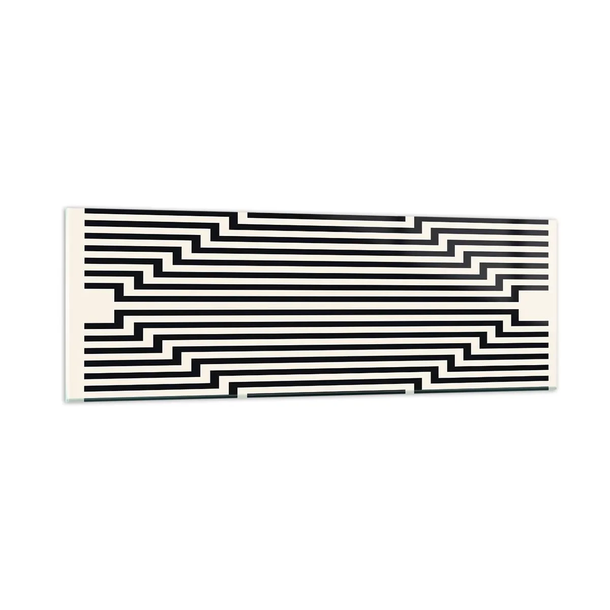 Obraz na skle - Geometrická ilúzia - 90x30 cm