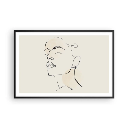 Plagát v čiernom ráme - Hrdý pohľad - 91x61 cm