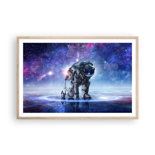 Plagát v ráme zo svetlého duba - Hviezdne nebo nado mnou - 91x61 cm