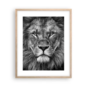 Plagát v ráme zo svetlého duba - V korunovačnom odeve - 40x50 cm